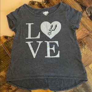 Girls NBA spurs tee